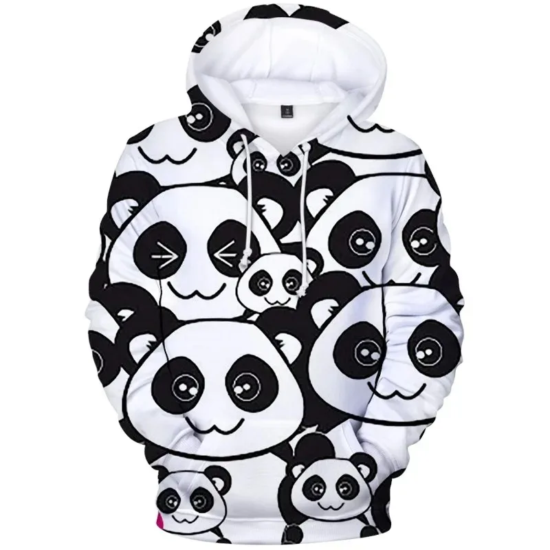 3d panda male and female sweater, latest autumn hooded sweater, cute animal, casual, boys and girls, sportswear
