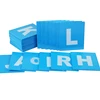 Baby Toy Wooden Montessori Lower and Capital Case Sandpaper Letters Blue Color Wood Double Print for Early Childhood Preschool 2