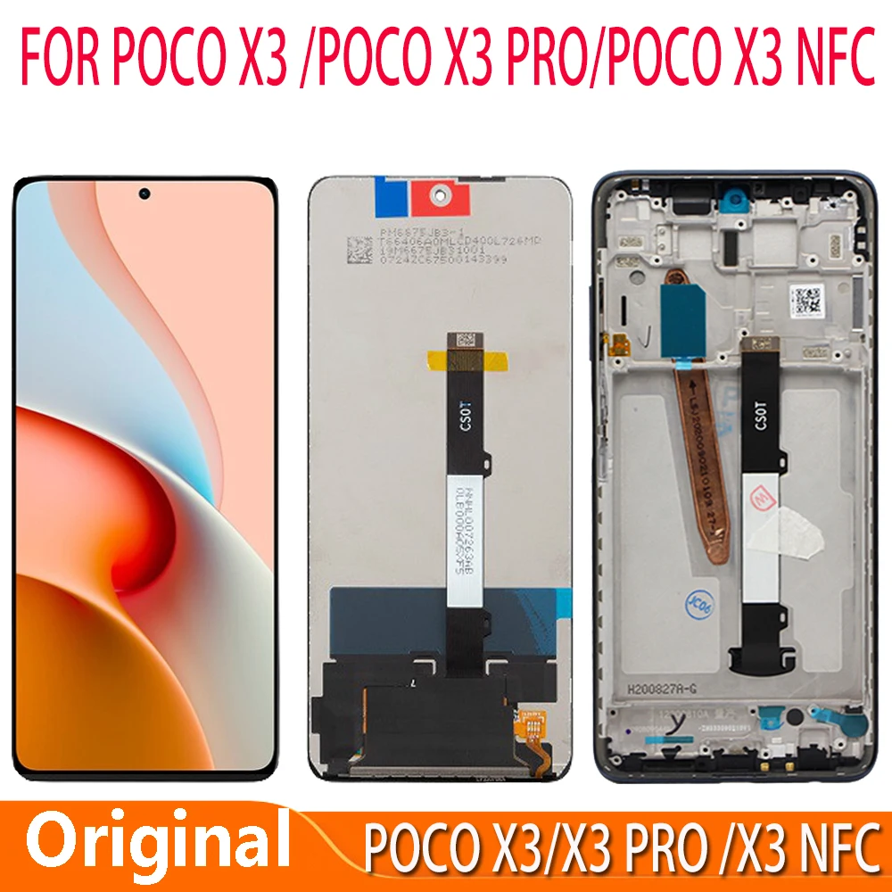 For-Poco-X3-Pro-M2102J20SG-M2102J20SI-MZB07Z0IN-M2007J20CI-LCD-Display ...