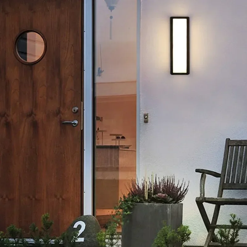 Outdoor LED Wall Light Waterproof IP65 Motion Sensor Light Led Outdoor Wall Lamp Porch Lights Balcony Garden Lights AC85-265V