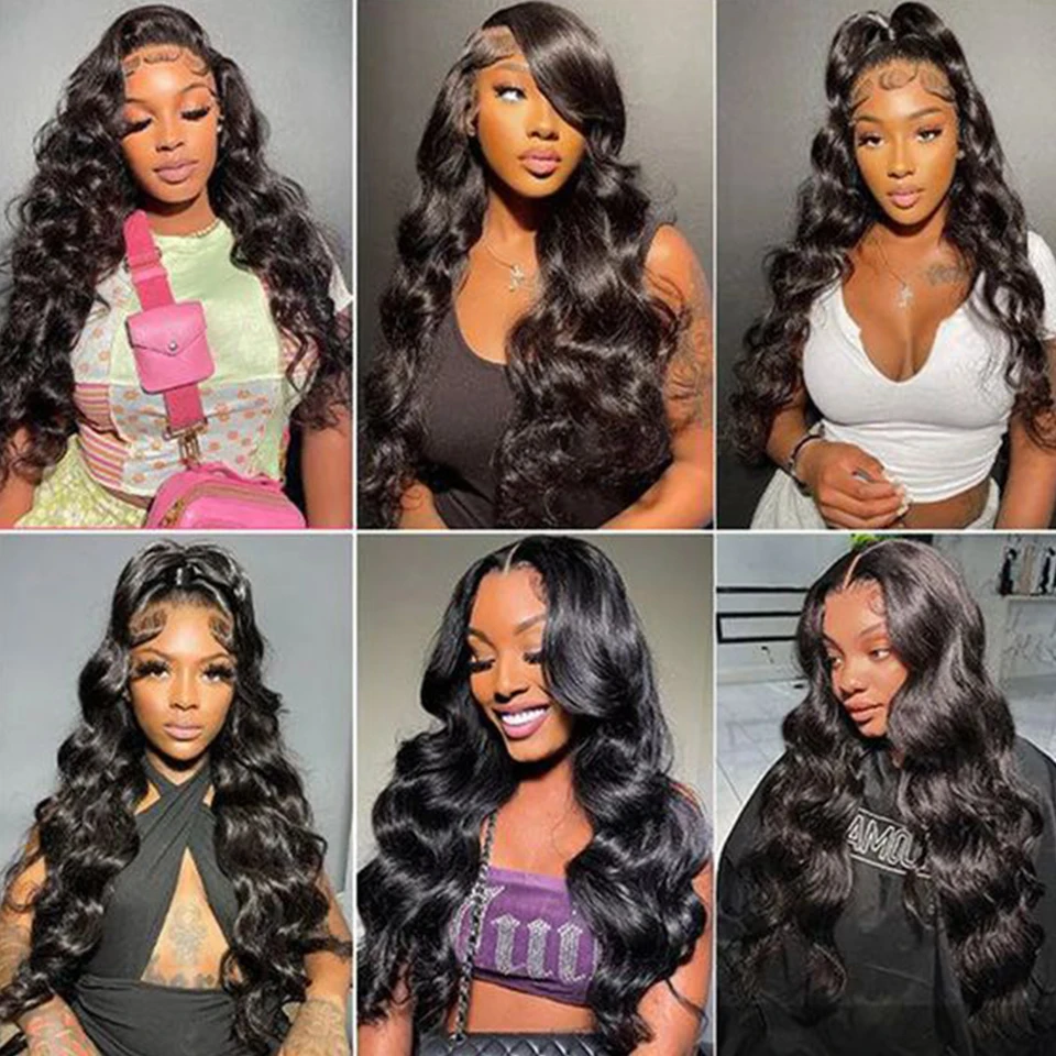 Body Wave Human Hair Bundle With 4x4 13x4 HD Closure Frontal Hair Weave 3/4 Bundle With Closure 100% Remy Human human hair weave