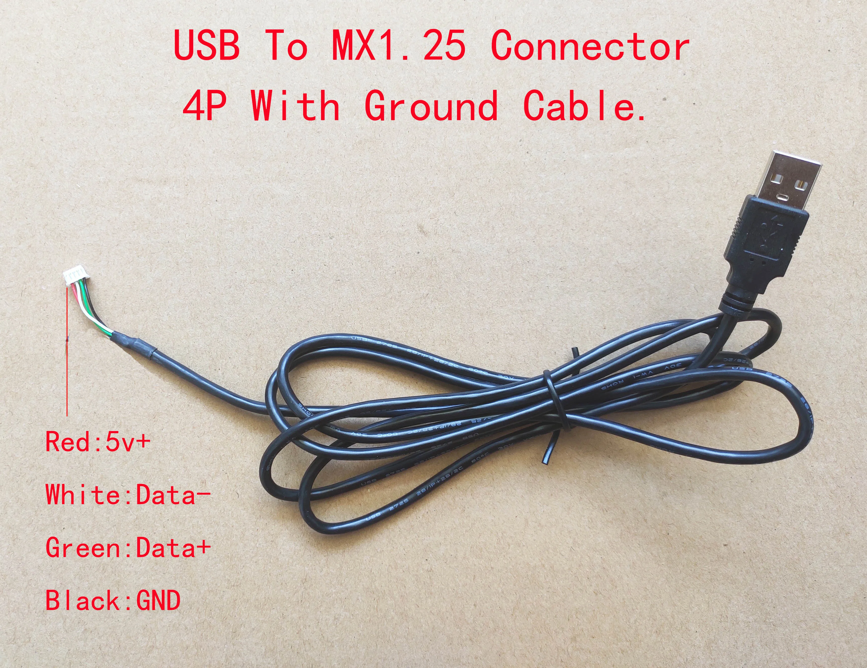 

USB к MX1.25 кабель 4P с кабель заземления 1,5 м для MX1.25 разъем для доска отладочный кабель Serial Связь кабель