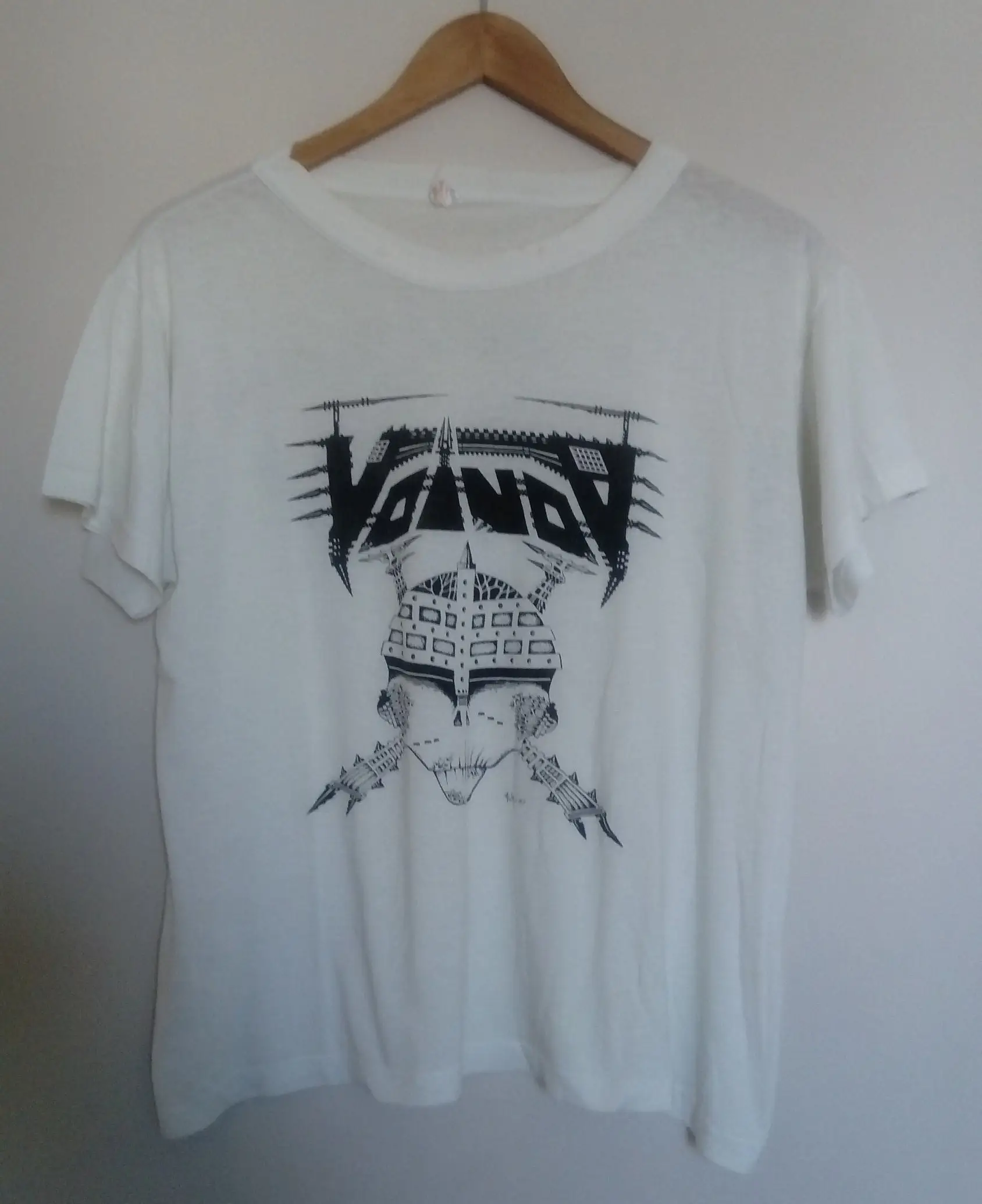 Винтажная рубашка Voivod 1987, технический трапециевидный металл