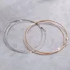 8/10mm Large Circle Hoop Earrings Silver Color for Women Round Big Circle Earrings Hoops Ear Rings Party Club Jewelry Gifts 2