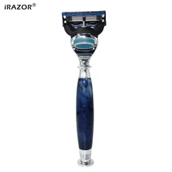 iRAZOR New Professional 5-Layer Fusion Face Razor for Shaving Men Manual Reusable Barber Shaver Machine Accessories