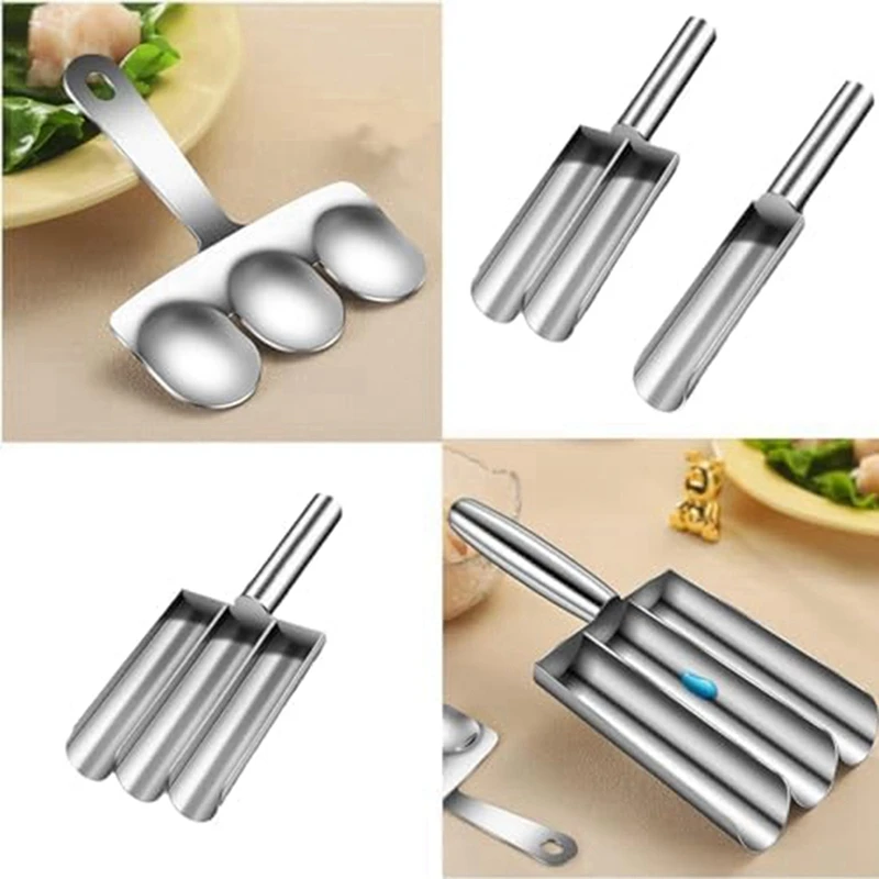 Stainless Steel Kitchen Manual Meatball Maker None-Stick Meatball Maker Shape Ball A 1 PCS