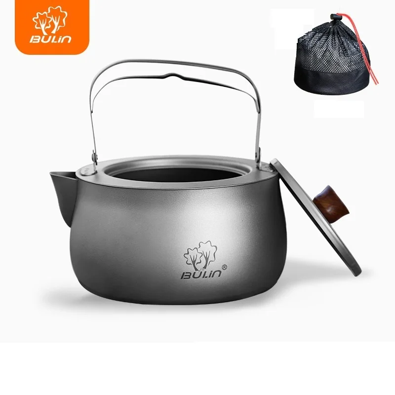 Camping Bulin BL200-L4 Cooking Titanium Kettle 800ml Tea Coffee Pot