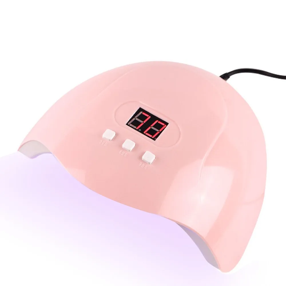 54W Nail Lamp Gel Dryer LED UV Curing Machine Fingernail & Toenail USB | Мать и