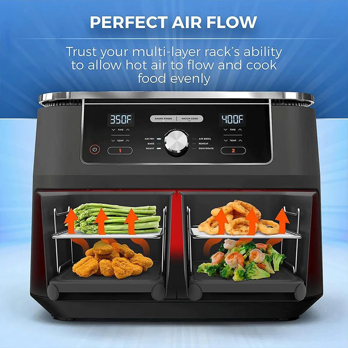 Silicone Air Fryer Liners For Ninja Air Fryer Dual, Reusable Air Fryer  Silicone Liner For Ninja Air Fryer Accessories, Airfryer Liners Airfryer  Access