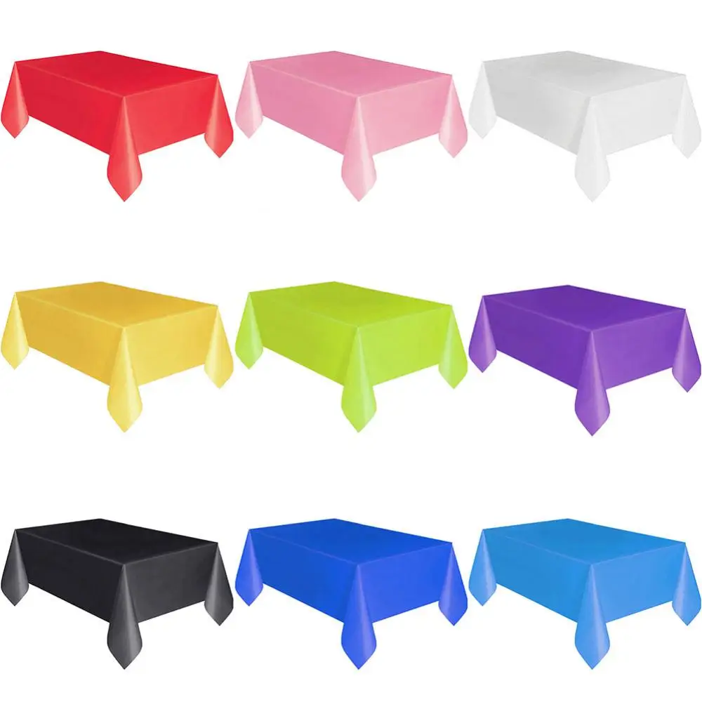 Solid Color Tablecloth Wedding Banquet Party Dinner Table Cover