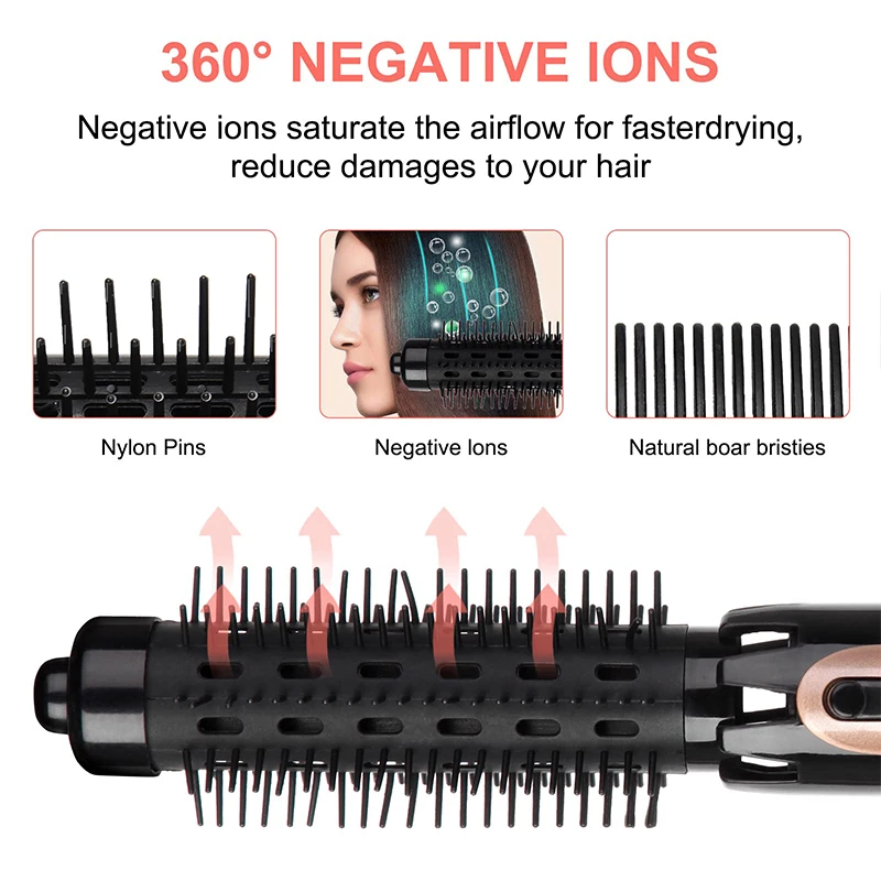 Spazzola aria calda 4 in 1 con testine intercambiabili_voghion.com