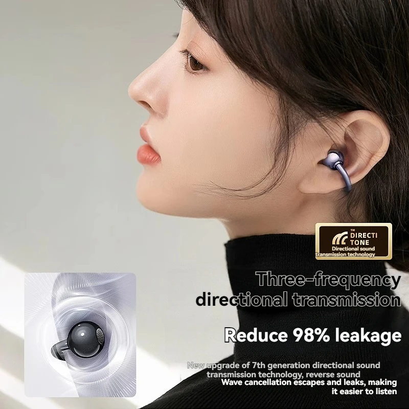 Cooler Kt01 Bluetooth Headset Ear Clip Type Open Sports Air Bone Conduction Non-In-Ear