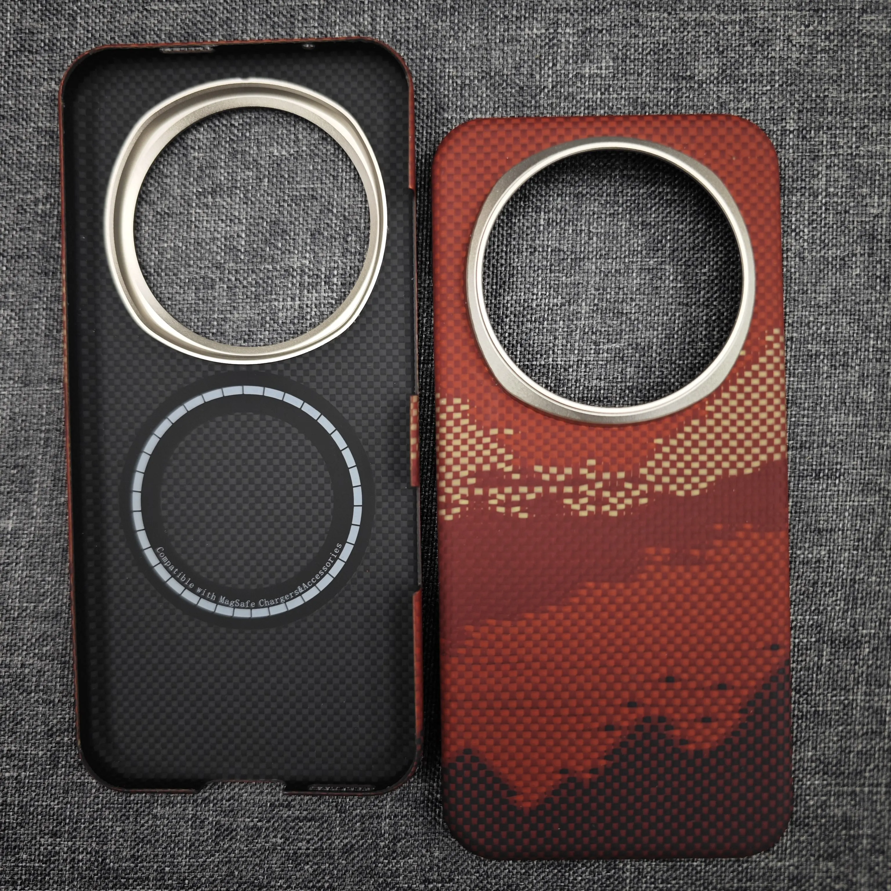 Ultra-Thin Magnetic Aramid Carbon Fiber Phone Case with MagSafe Compatibility