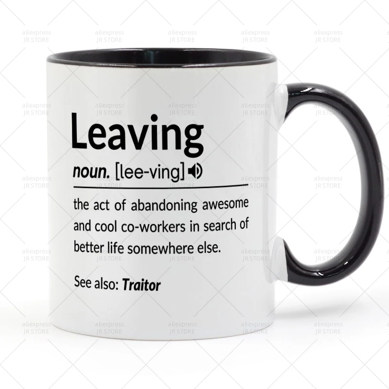 

Leaving Mug Ceramic Cup Gifts 11oz