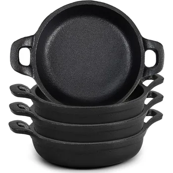 Mini cast iron frying pan 2 piece 1
