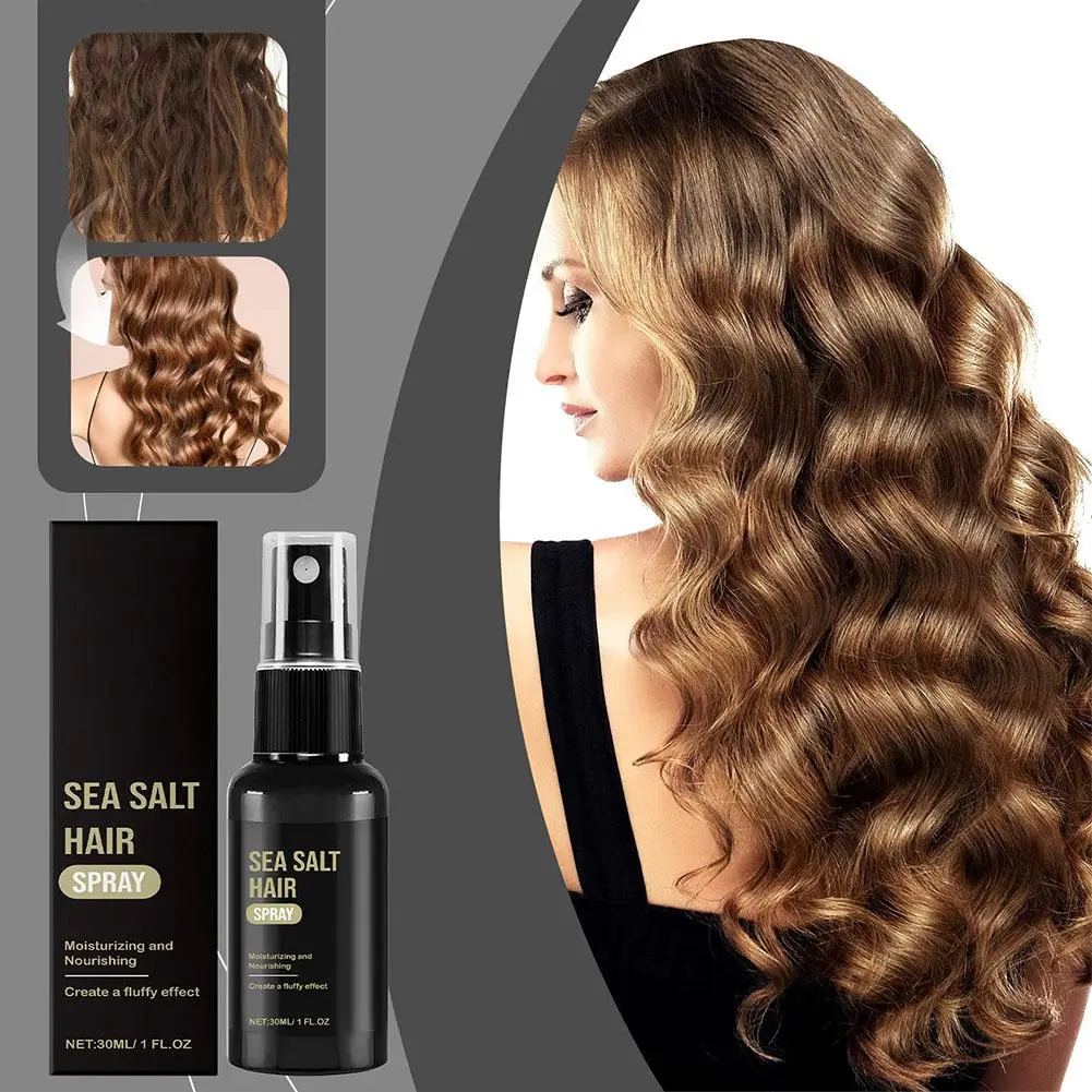 Sea Salt Hair Styling Spray 30ML Improving Thickening Strong Holding Non Greasy Fluffy Volumizing Reducing Sticky Hair Nourishin