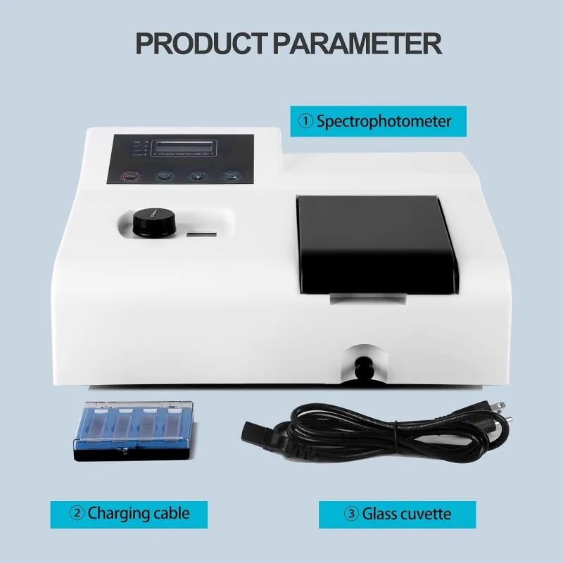 GOYOJO portable spectrophotometer 721 LDC digital lab visible spectrophotometer 350-1020nm lamp laboratory analytical equipment