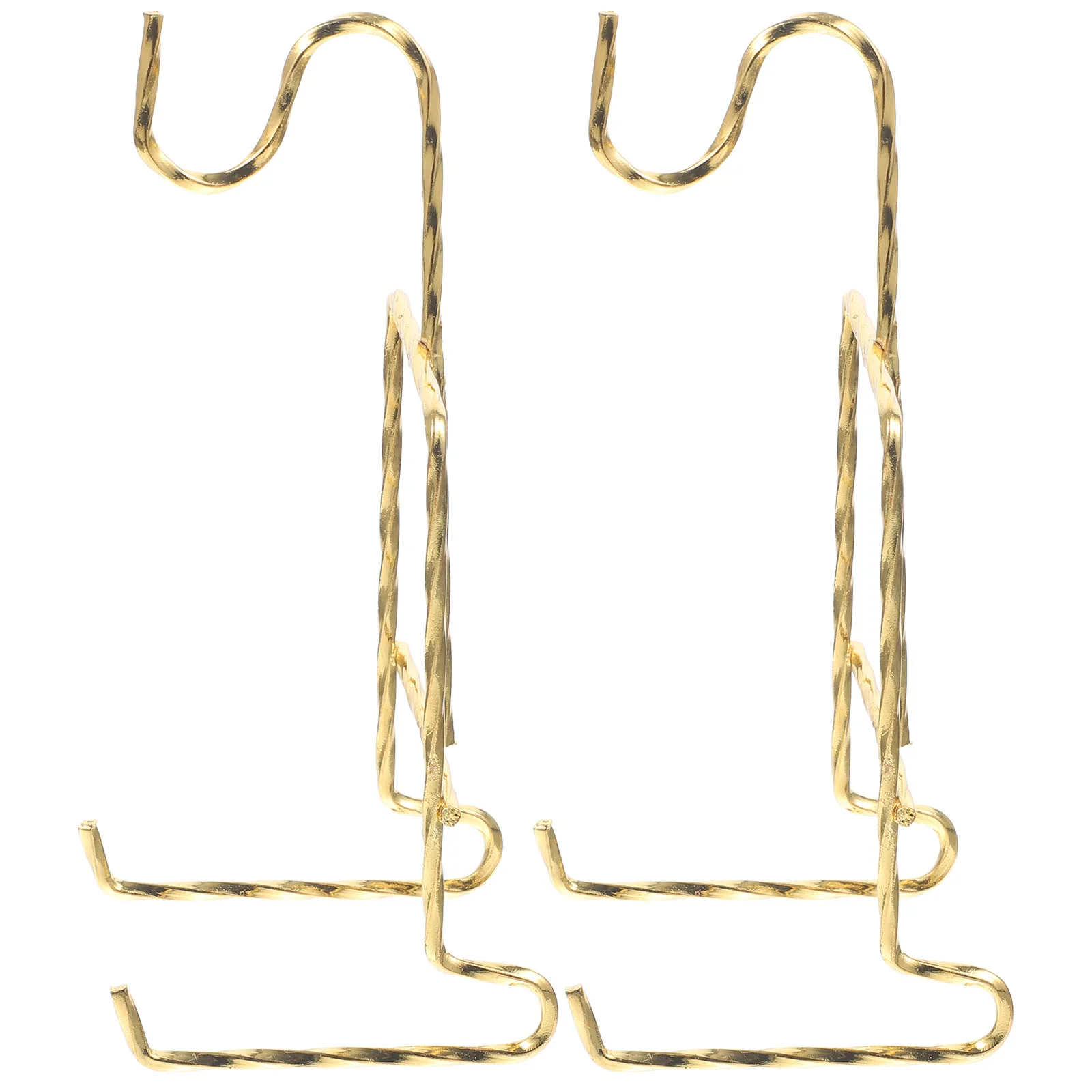 

2 Pcs Espresso Saucers Draining Hanger Dish Display Stand Set Iron Cup Showing Desktop Holder