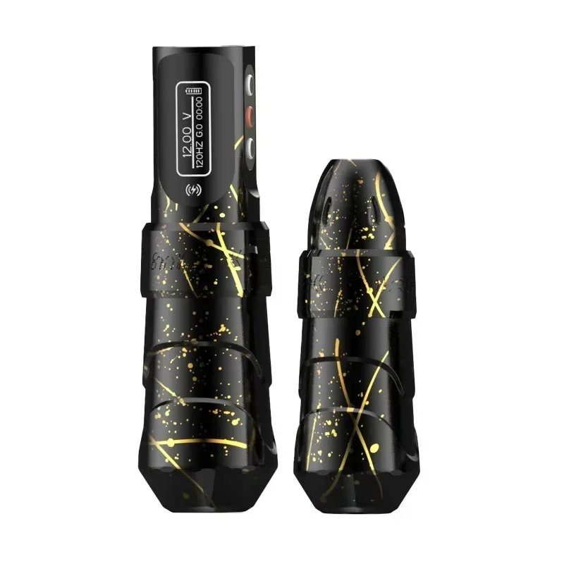 Dual Battery Tattoo Machine MAX Wireless Tattoo Pen 1500mAh LED Dispaly Battery Cutting Line Integrated Machine 4.0mm Stroke tattoo supplies,tattoo kit,tattoo pen