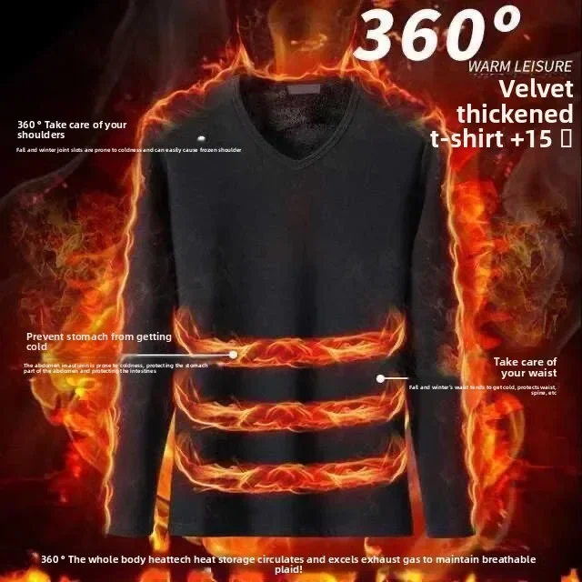 Men's Fleece Lined T-Shirt Quality Details