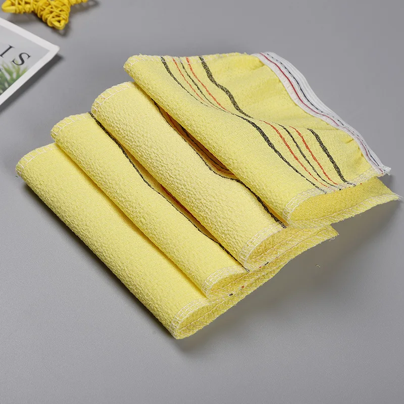 5-Piece Exfoliating Bath Towel Set - Korean/Italian Deep Cleansing & Dead Skin Removal, Soft Body Scrubber for Shower/Spa