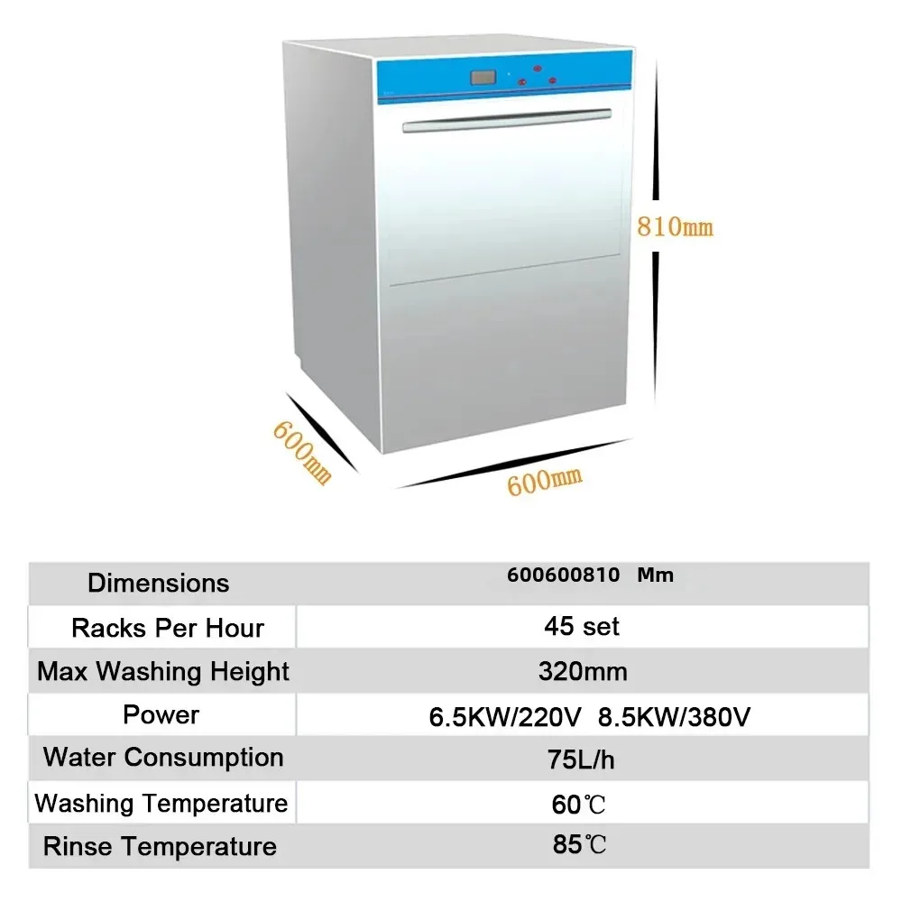 Restaurant Dish Washing Machine Lave Vaisselle Lavastoviglie Kitchen Smart Automatic Commercial Countertop Dishwashers Machine 5