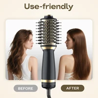 Sèche-cheveux et brosse 4-en-1, brosse sèche-cheveux ovale, mini brosse à air chaud pour tous types de cheveux, cadeau idéal 6