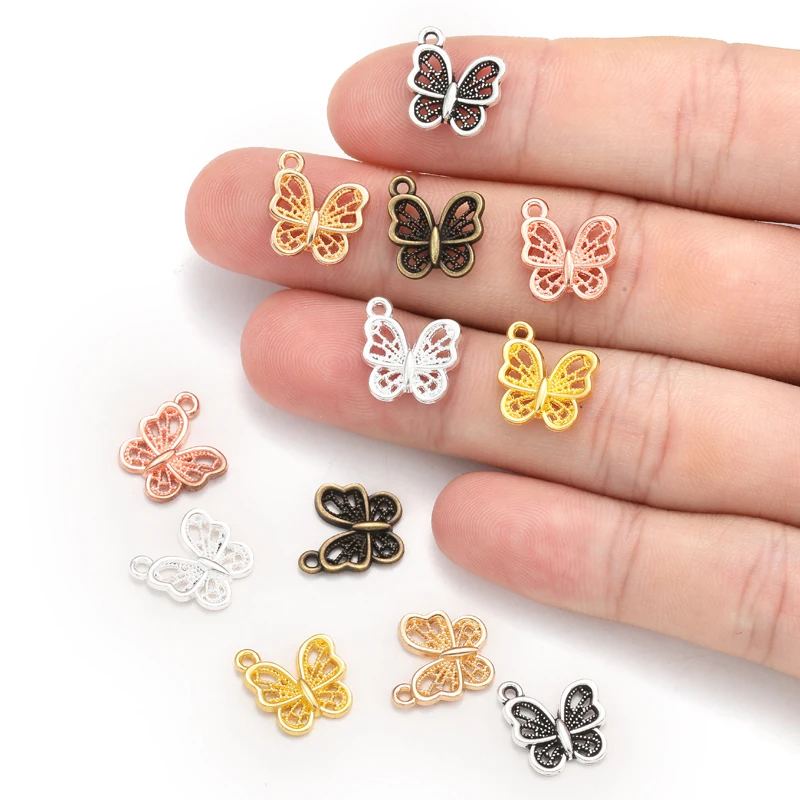 Ciondoli Farfalle per Accessori Fai da Te Pendenti Decorativi