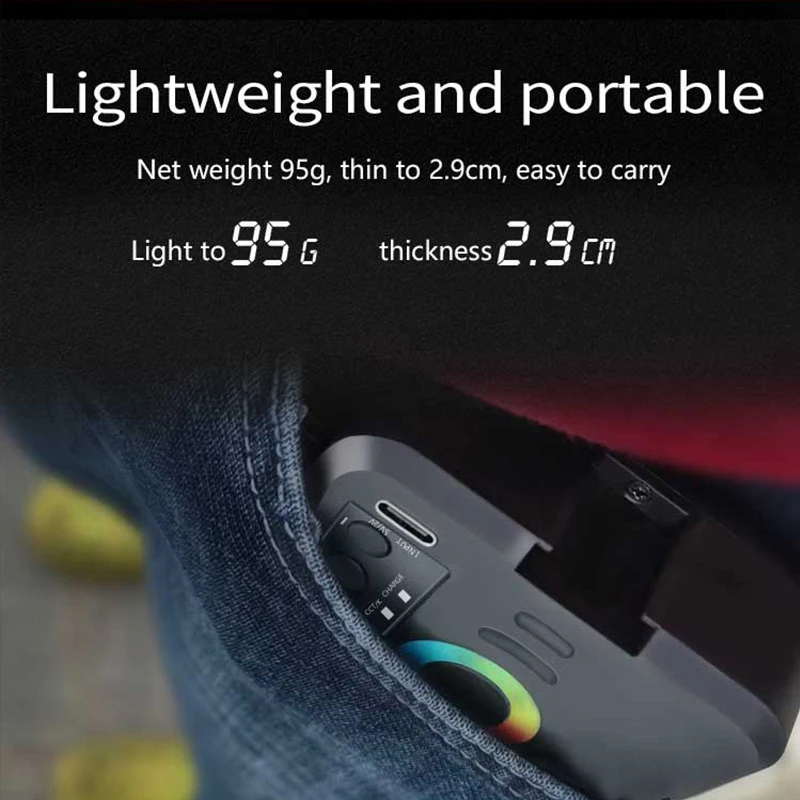 Portable RGB LED Video Light for DSLR Camera Photography