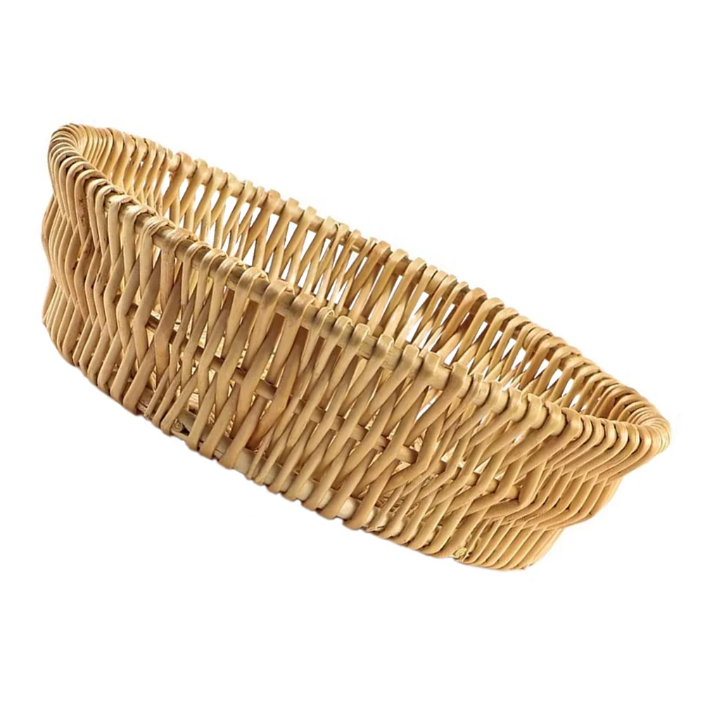 

Wicker Woven Storage Basket Desktop Woven Basket Household Woven Storage Organizer