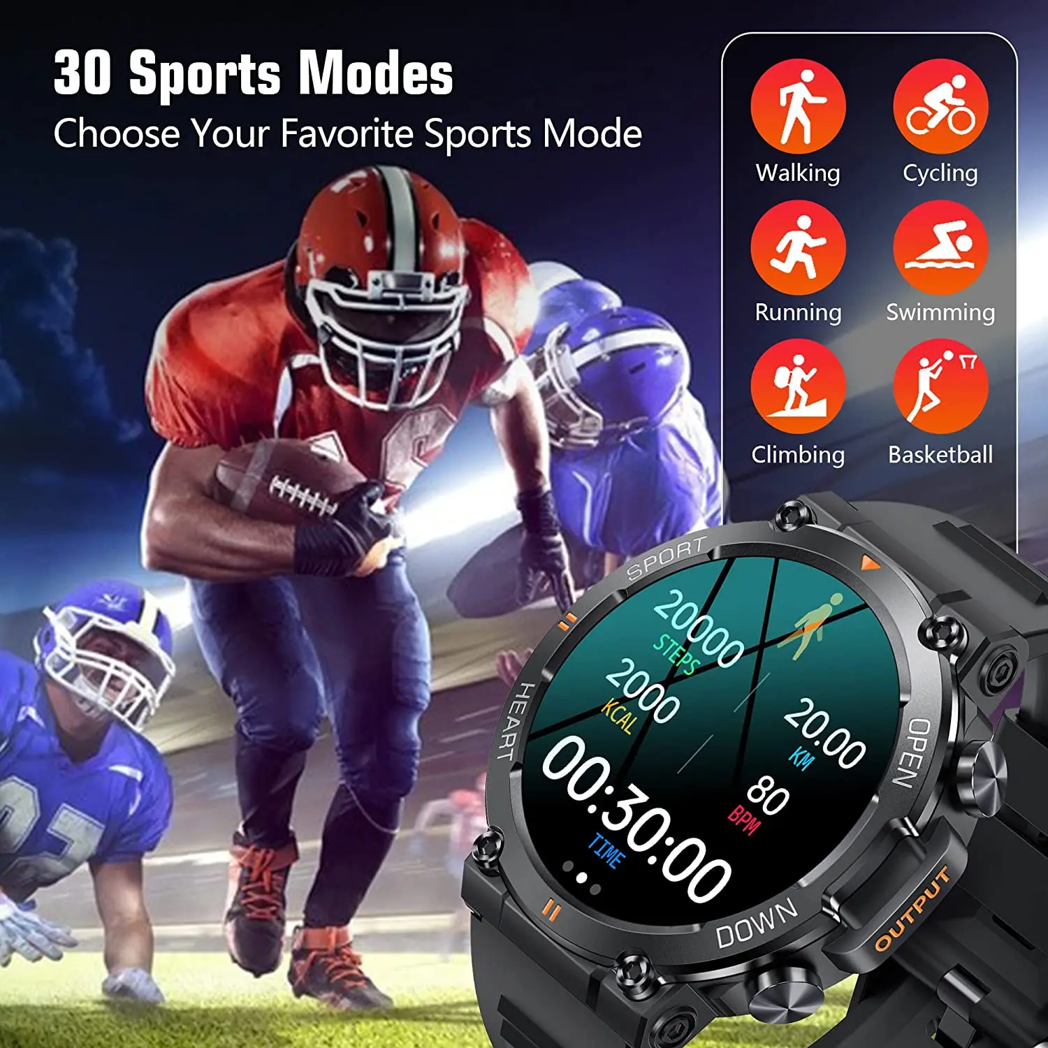 SACOSDING Ʈ ġ 1.39 ġ   ȭ ð  ƮϽ    Smartwatch