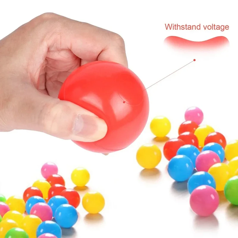 50Pcs Color Baby Plastic Balls Kids Games Toys Ball Baby Playpen Tent Water Pool Ocean Wave Balls Children Toys for Boys Girls 5