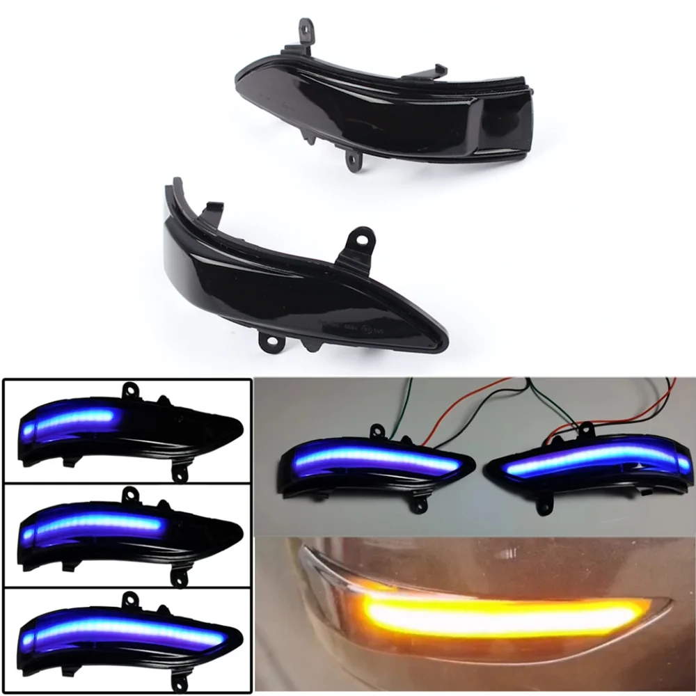 

2 шт. для Subaru Forester Outback Legacy Tribeca Impreza, динамическое боковое зеркало, фотосигнал поворота, аксессуары для автомобиля