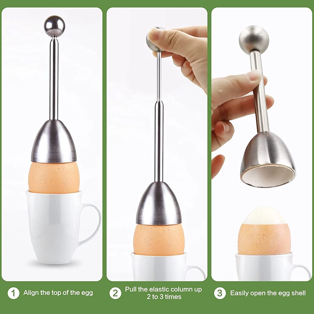 Egg Cutters, Egg Slicer Kitchen Opener Tool Cracker Remover Shells Separator for Hard Soft Boiled Eggs