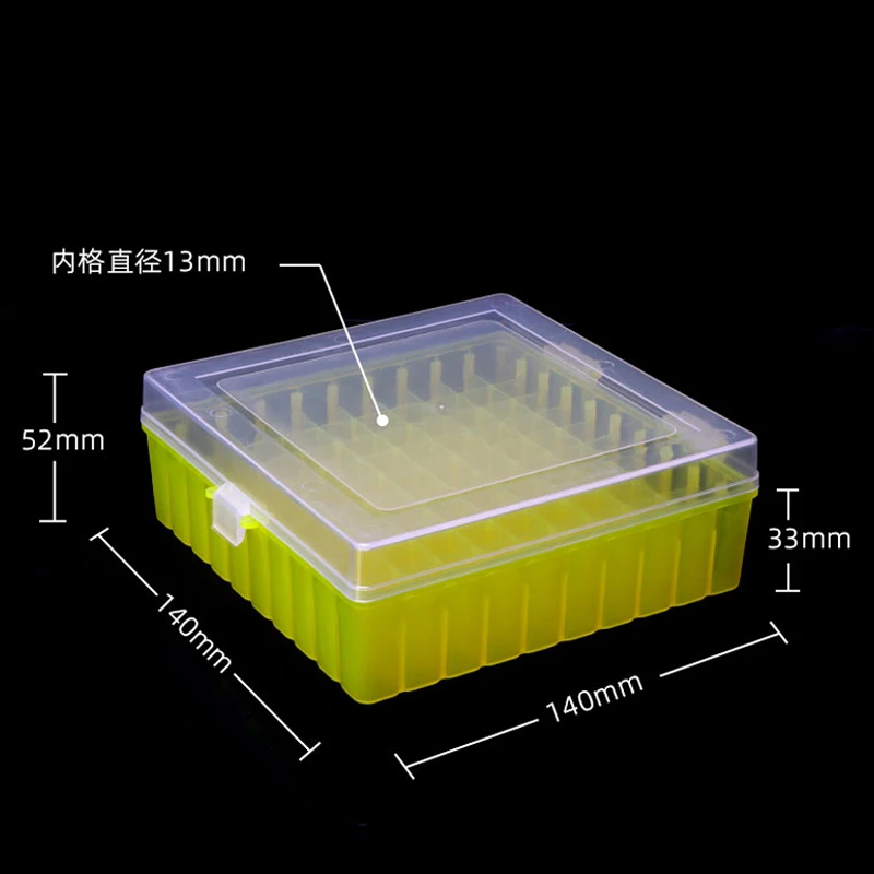 Plastic Test Tubes Test Tube Box Centrifuge Tube Storage Box Cryotube Boxes Portable Sample Frozen For 1.5ml 1.8ml 2ml