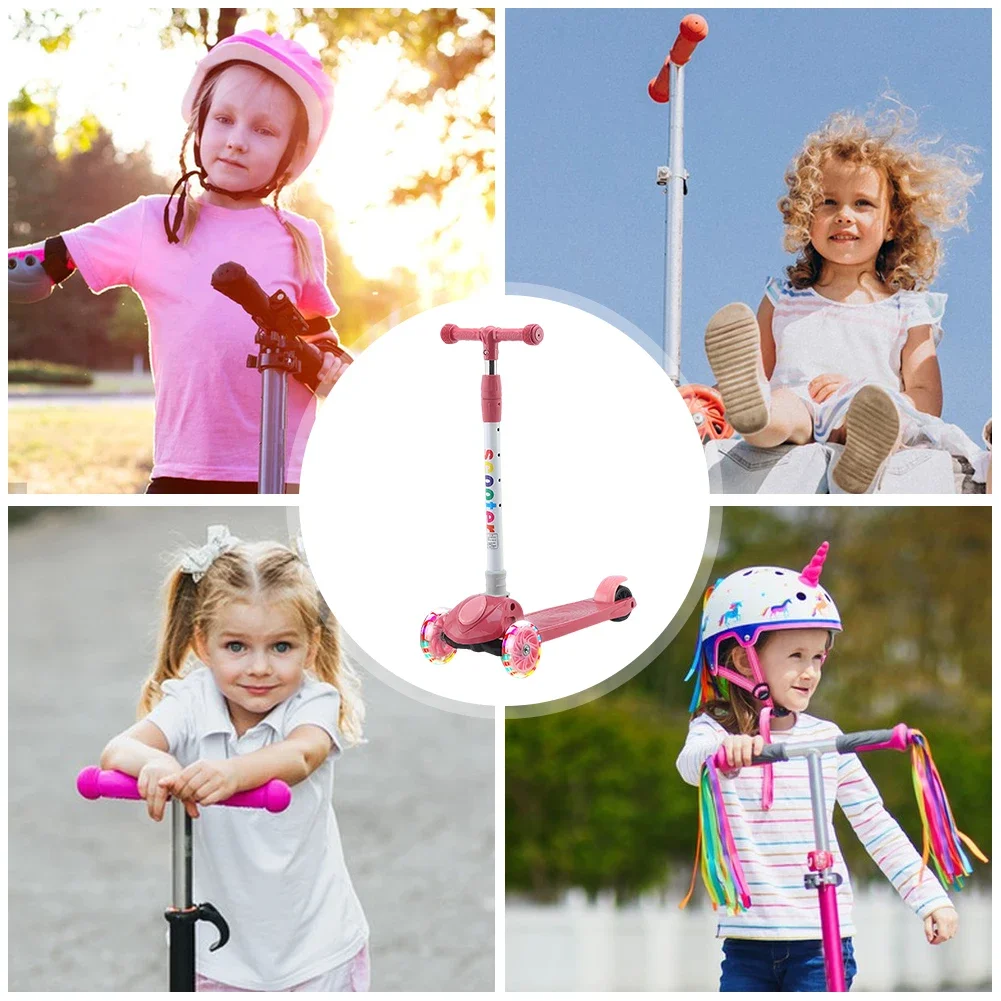 Children Scooter children scooter Children's 3-in-1 Baby Kickboard Can Slide Sit and Flash 3-Wheel Foldable Micro Scooter Boy Girl Ages 2-6