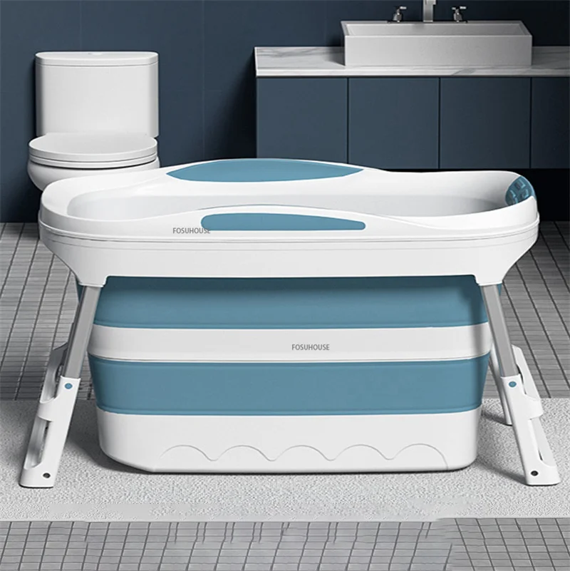 Vasca da bagno per uso domestico vasca da bagno portatile per adulti  secchio da bagno alto piccolo appartamento vasca da bagno vasca da bagno  pieghevole di lusso leggera - AliExpress