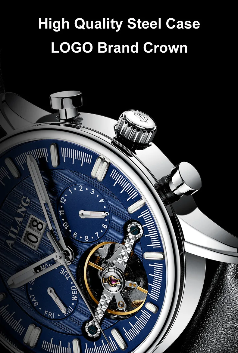 AILANG Top Tourbillon Man es Mechanical Sport Waterproof es Luxury Automatic Men's Clock_voghion.com