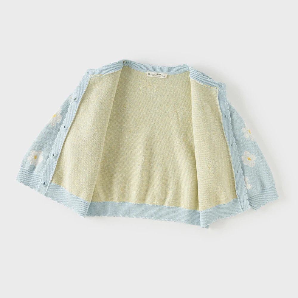 데이브 벨라 길러스 봄 가을 가디건 스웨터 겨울 니트 코튼 스웨터 아동복 아우터웨어 키즈 의류 DB1260356