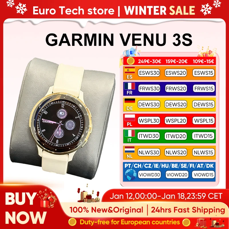 Smartwatch Garmin Venu 3s z EU za $327.94 / ~1212zł