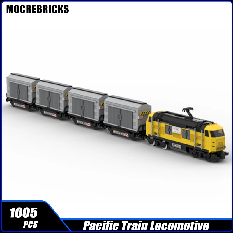 

MOC-128071 City Railway Union Pacific Freight Transport Train Building Block Assembly Model Brick Toy Children's Gifts