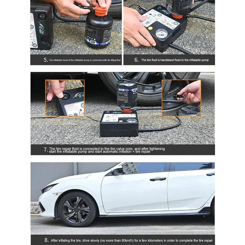 Puncture Repair Sealant Tire Repair Tools 450ml Automatical