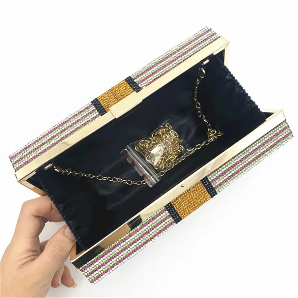 Bling Rhinestone Purses Crystal Diamond Women Dinner Bag