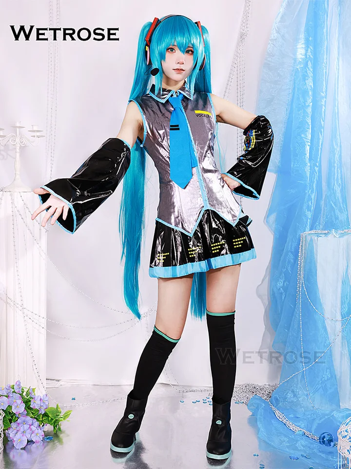 女性と男性のためのミクのコスプレ衣装,古典的な女性と男性の