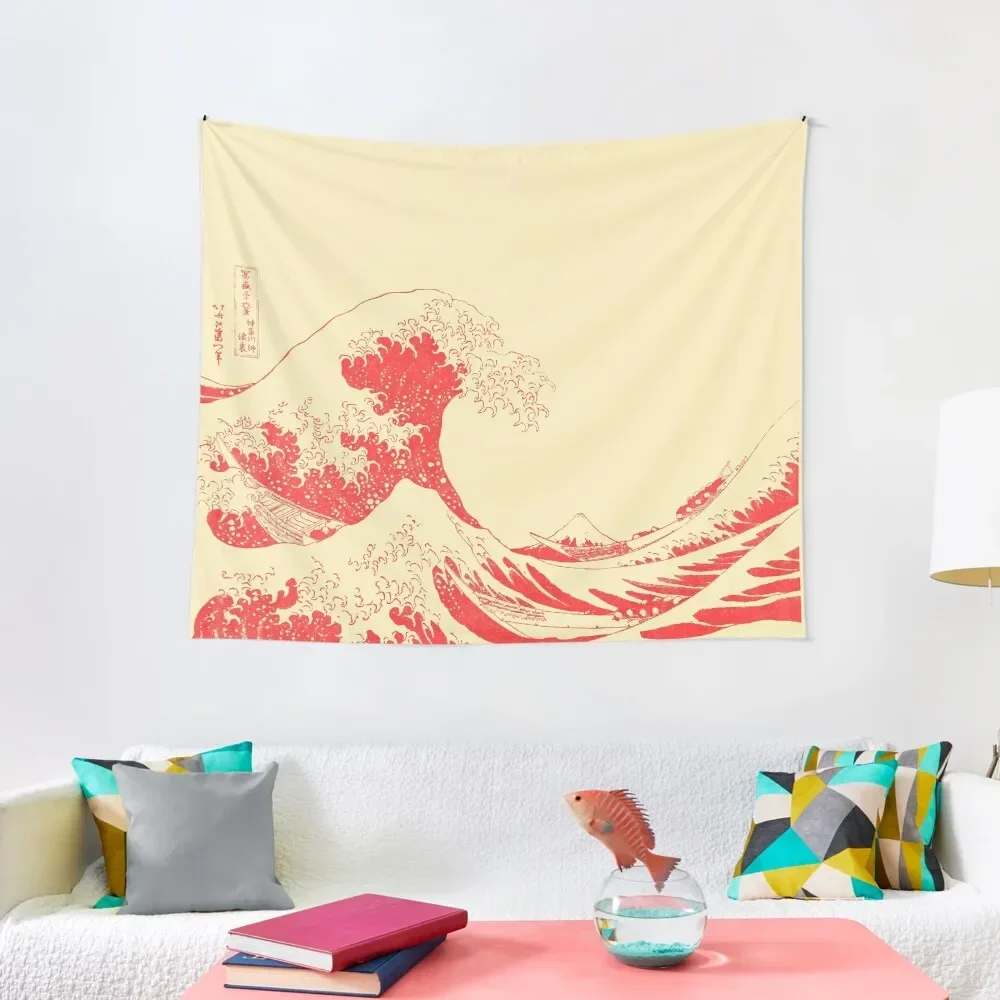 

Copy of The Great Wave Off Kanagawa-Red Tapestry Bedroom Decoration Wall Decoration Items Wall Hanging Wall For Bedroom Tapestry