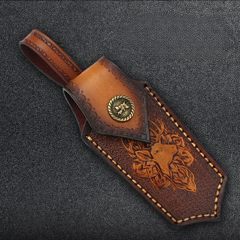 Handcrafted Anti-Cut & Scratch-Resistant Leather Knife Case