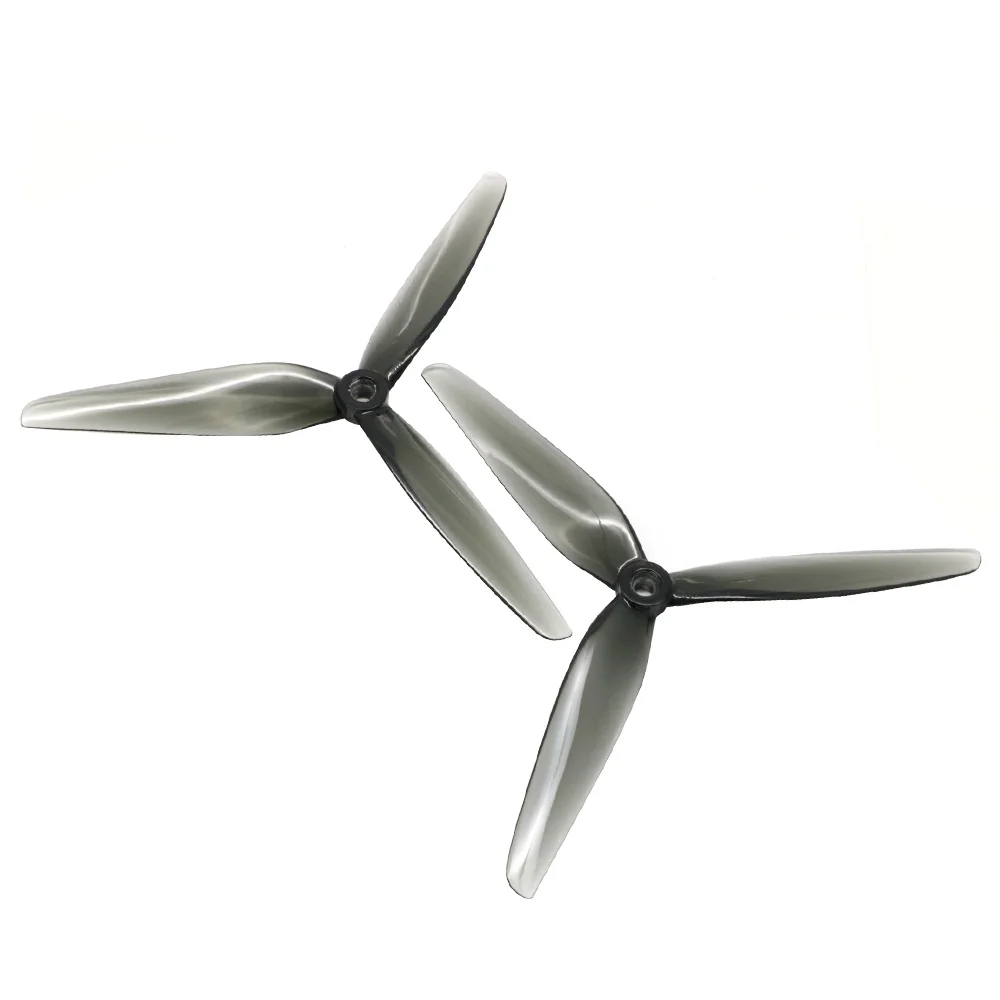 Hélices 7x4 3 pales polycarbonate pour drone RC - Lot 4 ou 8 paires