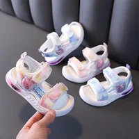 Summer Kids Shoes New Fashion Casual Girl Shoes Beach Soft Non Slip Child Sandals Breathable Exquisite Cute Trendy Princess Shoe 1