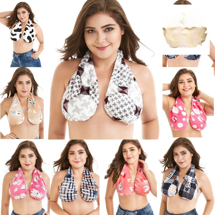 Tube Top Towel Bra European and American Tube Top Big Chest Small Bra One-piece Underwear Bra Sexy Back