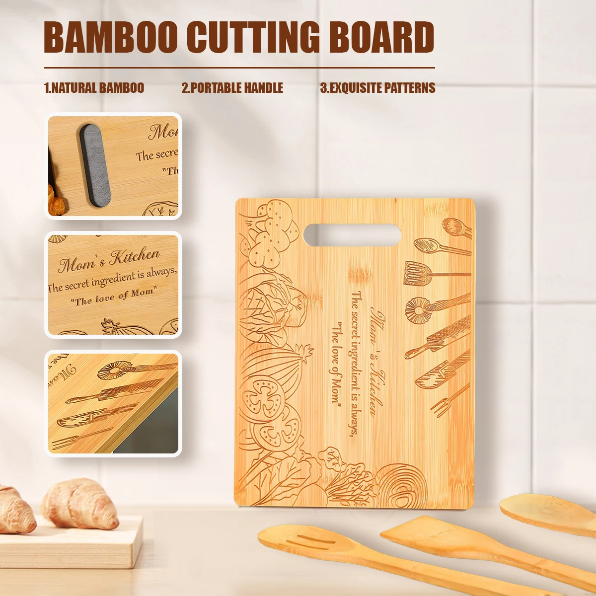 Bamboo Cutting Board for Mom 4 | Bamboo Cutting Board for Mom 4